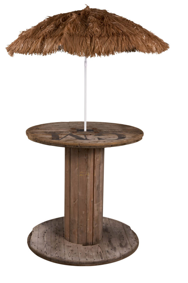 Kabeltromle med parasol